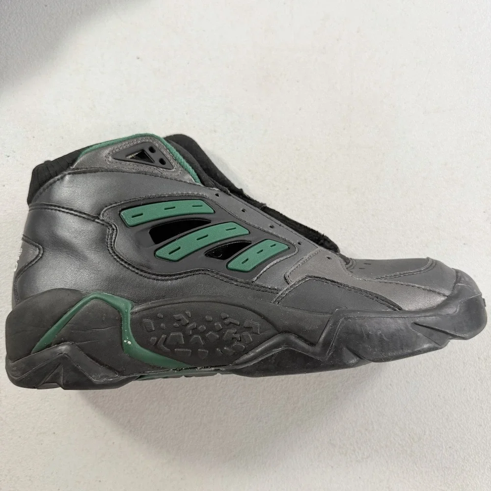 Vintage 1993 Adidas Streetball 2‎ Men's Basketball Shoes Black Green Size 9.5
